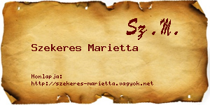 Szekeres Marietta névjegykártya